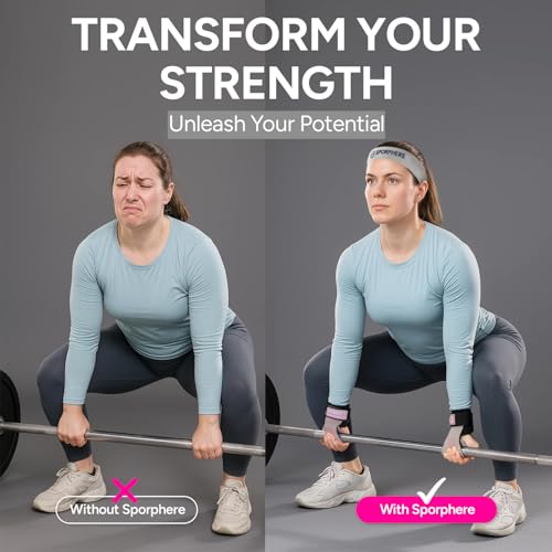 Premium Crossfit Grips for Women – Anti-Slip Lifting Grips & Wrist Straps for Weightlifting, Workout, Deadlift, Pull-Ups, Barbell, Easy-to-Clean, Odor Free, Size Small & Medium - size: Medium (M)
