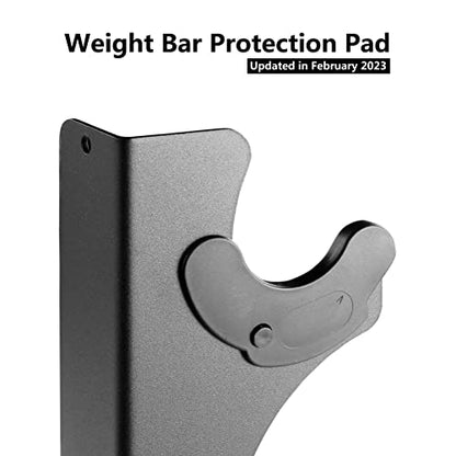 Barbell Rack Barbell Holder Wall Mount Barbell Storage Holder Olympic Bar Hanger for Home, Commercial, Garage Gym - color: Horizontal 4 Bars