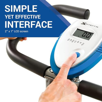 XTERRA Fitness Folding Exercise Bike, 225 LB Weight Capacity - style: FB150