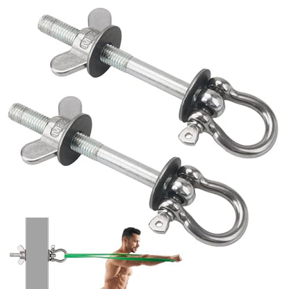 Power Rack attachments Band Pegs Resistance Band Hooks for Squat Rack O-Ring for Versatile Gym Equipment Attachments 304 Stainless Steel (2 Pack)