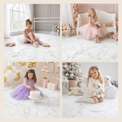 Kate White Marble Rubber Photography Floor Mat 5x4ft - color: Marble, size: 5x4ft