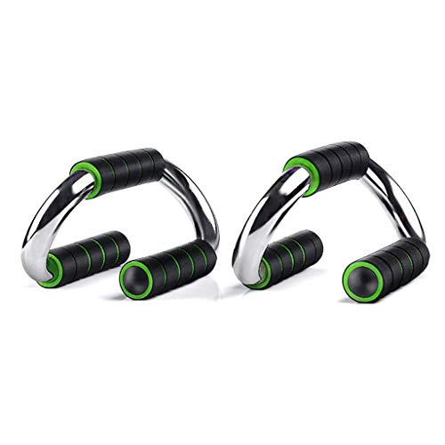 Strong Chrome Push Up Bars - Steel Pushup Stands with Comfortable Foam Grip and Non-Slip in Choice Sizes Safe, Sturdy and Less Wrist Strain
