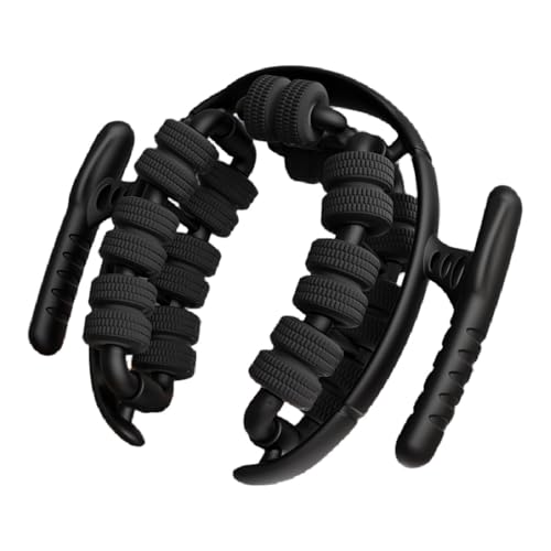 Generic Massage Roller Muscle Leg Relaxer 6 Axis 28 Wheel Circular Roller Lightweight PP Material Ergonomic Handle Suitable for Athletes Office Use