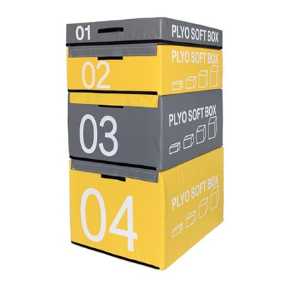 Jump Box, Soft Foam Box, Professional Physical Training Combination Box, Used for Home Gym and Outdoor Exercise. Suitable for Agility Training and Speed Training. - color: A