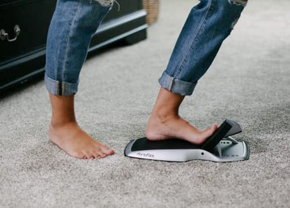 TARGET and AMPLIFY stretching of specific foot & leg muscles for Plantar Fasciitis, Achilles Tendonitis, Calf Tightness, Foot & Heel Pain, Foot & Ankle Mobility, and Toe Mobility.