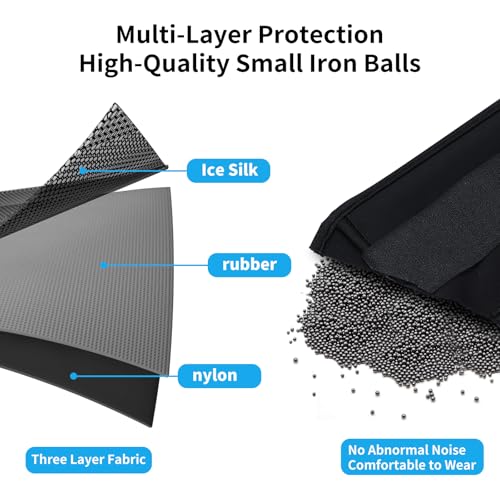 ELEAMY Ankle Weights for Women & Men - 0.5/1/2/3lb*2 Pairs - color: Black-Light Purple, size: 2.0 Lbs Each (4.0 Lbs Pair)