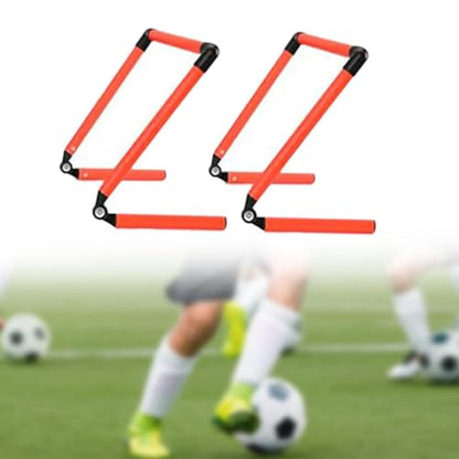 predolo 2Pcs Sports Agility Hurdles for Practice Track Field Improves Coordination