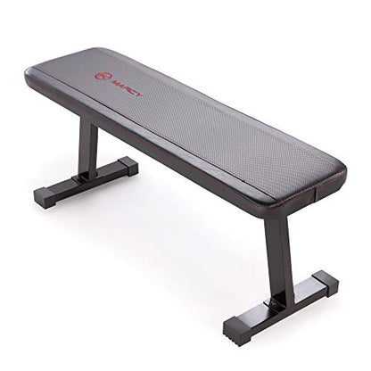 Marcy Flat Utility Weight Bench for Home Gym Weight Training and Ab Exercises - color: Basic - Black