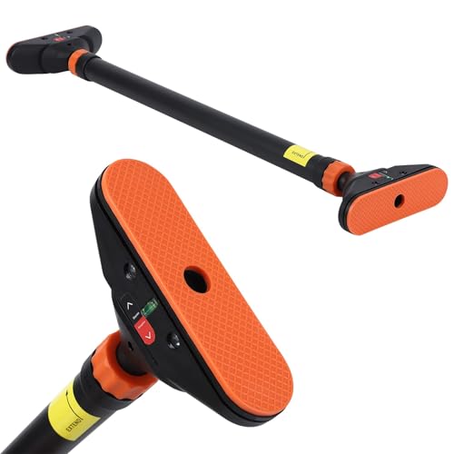 Pull Up Bar for Doorway, Strength Training Chin Up Bar with Level Meter and Adjustable Width for Home Gym,No Screws Required, Weight Capacity 440 LBS,Red and Black