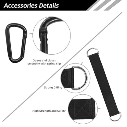 LFJ Aluminum Alloy Cable Pulley with Swing Strap Carabiner, 90mm Pulley Wheel for LAT Pulley System DIY Pull Down Attachment,Ladder Lift,Home Gym Equipment - color: Silver-2Pack
