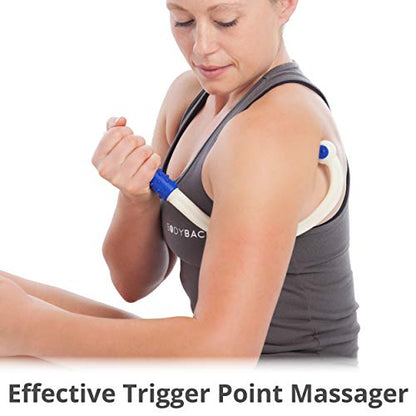 Body Back Mini FSA Eligible - Handheld Neck and Shoulder Massager, Trigger Point Massage Tool, Pressure Point Pain Relief, Deep Tissue Self Massager