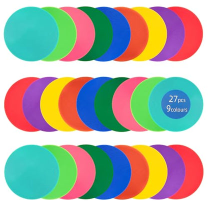 Rubber Spots Spot Markers 4 Inch & 9 Inch Multicolor Floor Dots - style: 9inch 27pcs