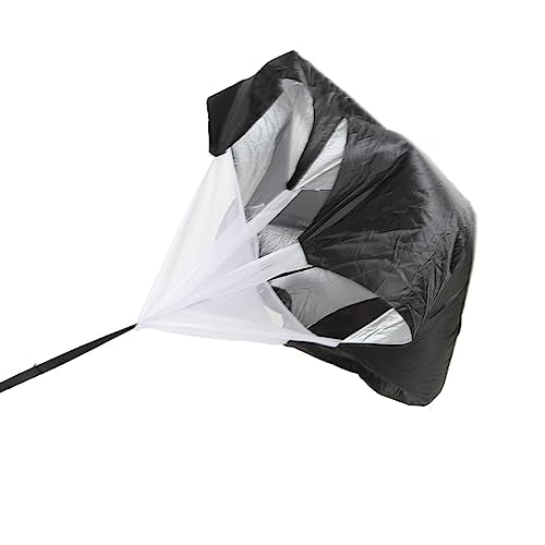 Running Speed Training Resistance Parachute, Sprint Speed Chute for Track Football Soccer, 150x150cm Polyester Parachute with Adjustable Belt and Carry Bag for Men Women