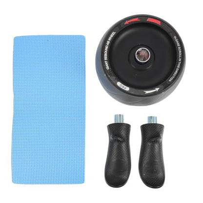 Ab Roller Wheel Exercise Equipment with Automatic Rebound, Abs Core Training Fitness Wheel for Home Abdominal Workout and Stomach Fat Reduction