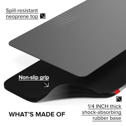 Falko Tactical Gun Cleaning Mat, Gun Mat for Handgun, Rifle and Shotgun - color: Grey, size: 48x17