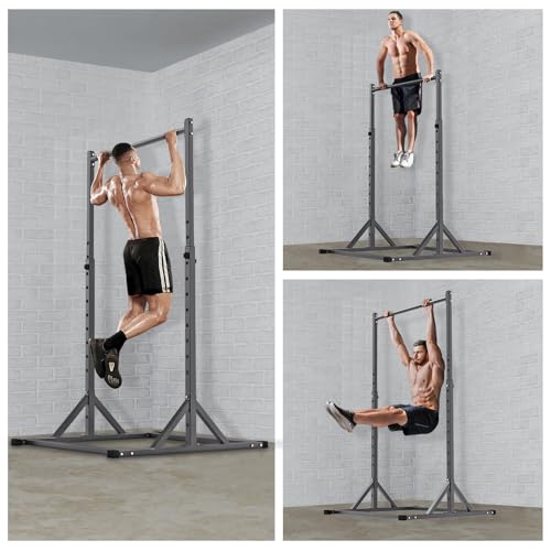 SELEWARE Power Cage Accessories, Dip Handles, Pull‑Up Stations, and Multi‑Grip Training Attachments - color: 2" x 2" Rack with 1" Hole