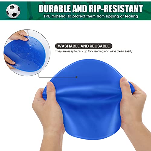 Spot Markers 4inch 9inch Rubber Agility Dots Flat Cones Non Slip Sports Dots Floor Spots Agility Markers for Kids Soccer Football Basketball Speed Agility Training - style: 12pcs Blue 9inch