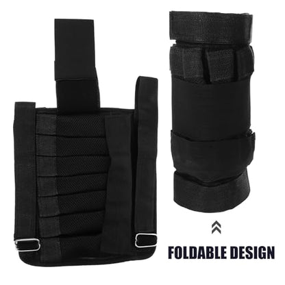 Happyyami Adjustable Ankle Weights Leg Training Belt 2pcs to 16kg Reusable Calf Covers for Running Pilates Strength Training Workout