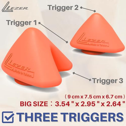 LEZER Large Trigger Massage Point, Manual Massage Ball, Muscle Knot Release Tool, Deep Tissue Relief, Hip Flexor Iliacus Back Psoas Hand Foot Myofascial Physical Therapy, 3.5 inｘ3 in, Orange - style: 04 - Large Trigger Orange