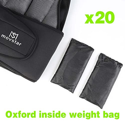 Adjustable Weighted Vest Women Men with Reflective Design 10lbs,20lbs Workout Vest for Strength Training, Walking, Jogging, Weightlifting, Running Men Women - size: 20lbs