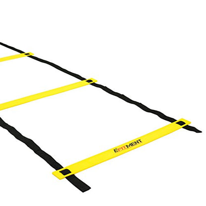 EFITMENT Speed Ladder, Agility Ladder Speed Training Equipment w/Carrying Bag – 11 Rung 13.5ft for Fitness Speed Training, Obstacle Course, Footwork, Soccer – A008