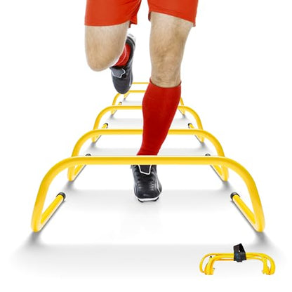 Yes4All Agility Speed Training Agility Hurdles for Athletes - 5 Pack - Speed and Agility Training Equipment for Soccer Basketball Football Hurdle Training