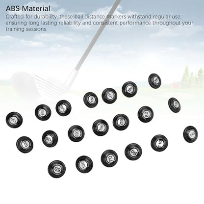 SUNGOOYUE Golf Club Distance Markers, 20 Pack Easy Install Golf Ball Makers Reference for Golfers & Training Sessions