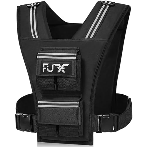 FUFF Adjustable Weighted Vest Men,20/30/40 LB Weight Vest for Strength Trainin, Workout Vest Woman with Removable Iron Weights for Walking, Rucking, Running, Exercise - size: 20 LB