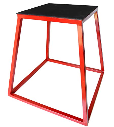 Ader Sporting Goods Plyometric Platform Box Set- 12", 18", 24" Red