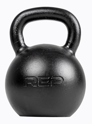 REP Fitness Kettlebell Set and Singles, 4kg to 24kg, 9lb to 53lb Weight Range, Cast Iron, Strength Exercise Training, Home Gym, Power Workout Equipment, Free Weights, Dumbbell Alternative - style: 48 kg