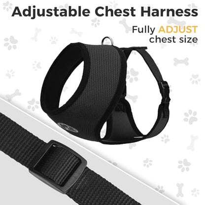 BINGPET Small Dog Harness, No Pull Step-in Puppy Pet Vest, Red - color: Red, size: S (NECK: 12", CHEST: 14"-18")