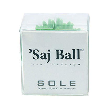 Saj Ball - Mini Spiky Relaxing Massage, Deep Tissue Plantar Fasciitis Relief - Gift Box, Green