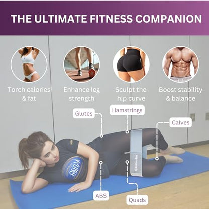 Adjustable Fabric Resistance Bands, Non-Slip Exercise Bands for Men and Women, Perfect Workout Bands for Glutes and Lower Body Training - 1 Pack
