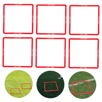 Multi-Function Agility Rings 6pcs Set Soccer Training Equipment Speed Agility Training Sports Supplies for Boys and Girls