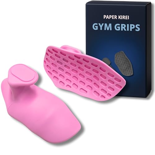 Workout Grips for Weight Lifting – Non-Slip Gym Grips, Hand Grips for Deadlifts, Rows, Lifting Grips & Weight Grip Pads for Men and Women – Gym Gloves Alternative - color: Pink