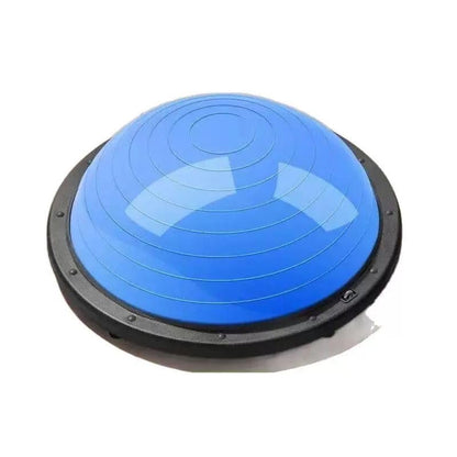Half Exercise Ball Trainer - Balance Yoga Ball with 2 Straps, Resistance Bands & Foot Pump - Stability & Core Strength Board for Home Gym, Pilates, Fitness, Balance, Full Body Workouts