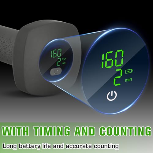 Smart Dumbbell,HISPOX Weight Dumbbell(Sold in Single) with Timing and Counting