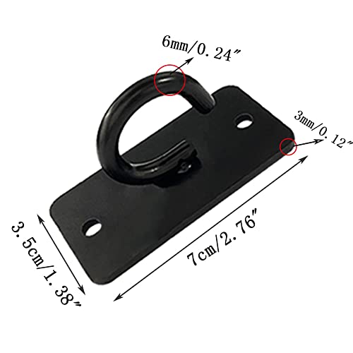 Ackron Small Wall Mount Workout Anchors Ceiling Mounted Hook Exercise Station for Strength Training Body Weight Straps Resistance Bands Yoga Home Gym Sports Fitness Accessories