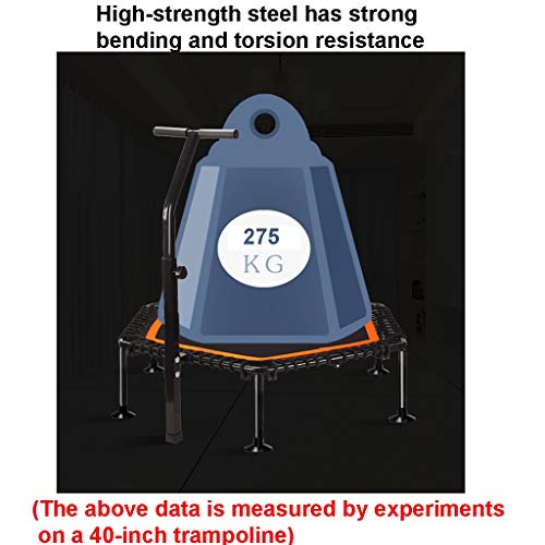 TXTC Foldable Rebounder Trampoline with Height Adjustable Handle,Fitness Trampoline,Exercise Trampoline for Adults Kids Indoor/Outdoor Home Equipment, Indoor Jumping Workout
