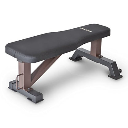 Steelbody Deluxe Utility Weight Bench for Home Gym Weightlifting and Strength Training - color: Kodiak Brown - Flat