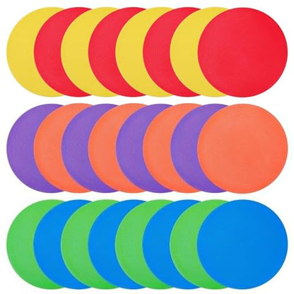 Poly Spots Spot Markers 4.72 Inch & 9 Inch Non Slip Floor Dots - style: 9inch 24pcs