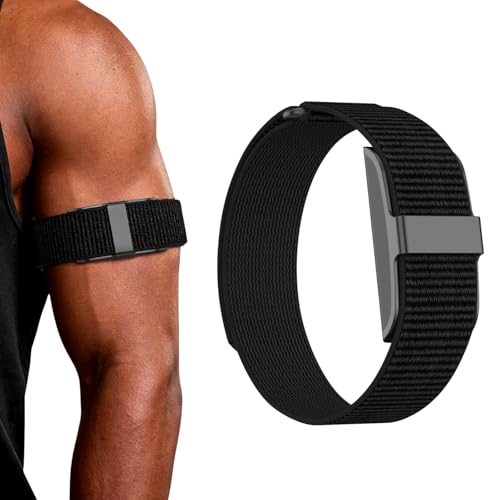 Bicep Bands Compatible with Hume Band, Nylon Loop Replacement Strap, Soft Breathable Adjustable Sport Wrist/Arm/Ankle Band for Fitness Tracker & Activity Monitor