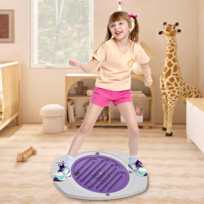 Balance Board Maze, 20 Inch Maze Balance Plate, Anti Slip Balance Board with 3 Replacement Maze Disks, Maximum Load of 165 Pounds