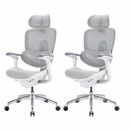 SIHOO Doro C300 Pro V2 Ergonomic Office Chair, 135° Recline, 2 Packs, White - color: White, size: Pack of 2
