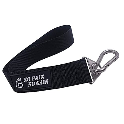 Arm Wrestling Training Strap Belt Hand Grip Arm Finger Forearm Exerciser Strengthener for Cable Machine and Free Weight - color: only strap ( not include loading pin )