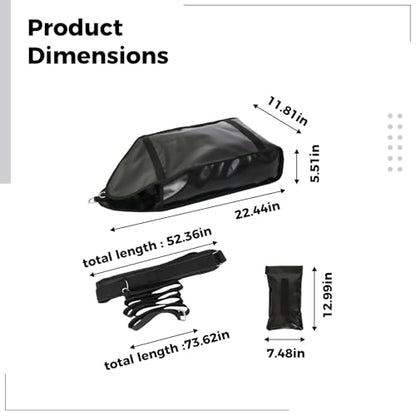 Training Weight Sled With Adjustable Strap, Sandbags, Pvc Leather Drag Bag, Waist Belt, Dimensions 22.44 X 11.81 In / 57 X 30 Cm