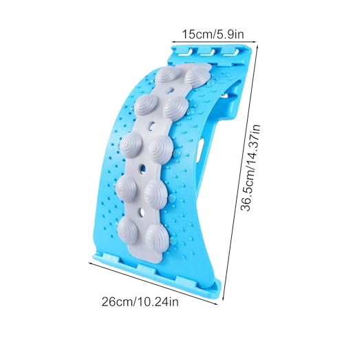 Lumbar Support Board, Back Stretcher, 4 Level Adjustable Lumbar Stretching Device for Scoliosis, Home Back Massager, for Shoulder Neck Spinal Workout Board Yoga Home Gym Sleeping Sitting Slouching