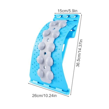 Lumbar Support Board, Back Stretcher, 4 Level Adjustable Lumbar Stretching Device for Scoliosis, Home Back Massager, for Shoulder Neck Spinal Workout Board Yoga Home Gym Sleeping Sitting Slouching