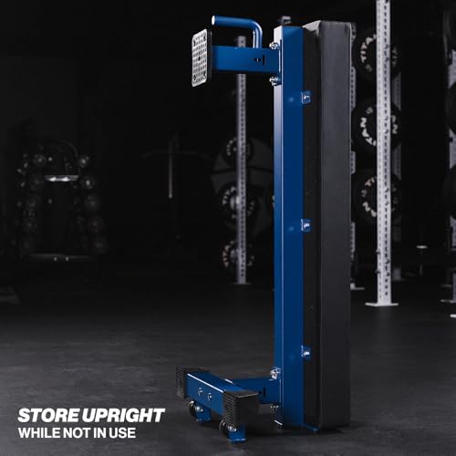 Titan Fitness TITAN Series Single Post Flat Bench, Rated 1,200 LB, 4" Thick HeftyGrip Vinyl Pad, Dedicated Home Gym Competition Weightlifting & Strength Training Utility Bench - color: Navy