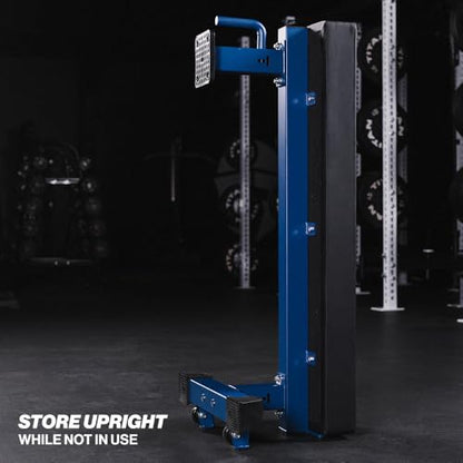 Titan Fitness TITAN Series Single Post Flat Bench, Rated 1,200 LB, 4" Thick HeftyGrip Vinyl Pad, Dedicated Home Gym Competition Weightlifting & Strength Training Utility Bench - color: Navy